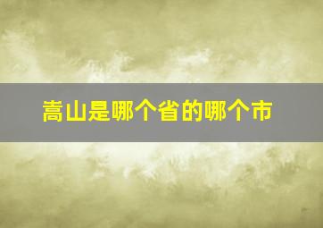 嵩山是哪个省的哪个市