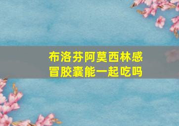 布洛芬阿莫西林感冒胶囊能一起吃吗