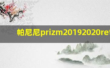 帕尼尼prizm20192020retail