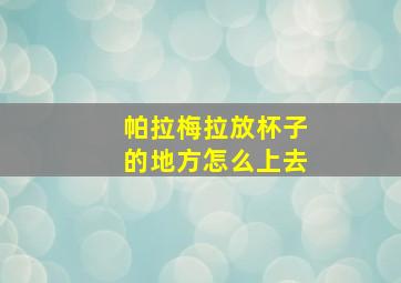 帕拉梅拉放杯子的地方怎么上去