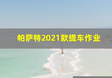 帕萨特2021款提车作业