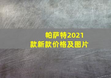 帕萨特2021款新款价格及图片