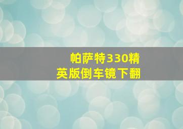 帕萨特330精英版倒车镜下翻