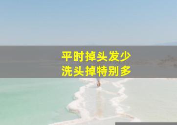 平时掉头发少洗头掉特别多