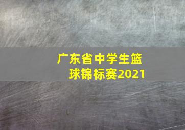 广东省中学生篮球锦标赛2021