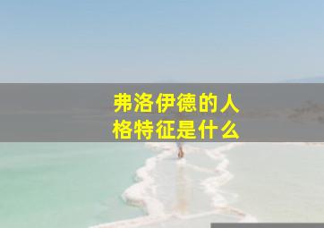 弗洛伊德的人格特征是什么