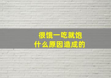 很饿一吃就饱什么原因造成的