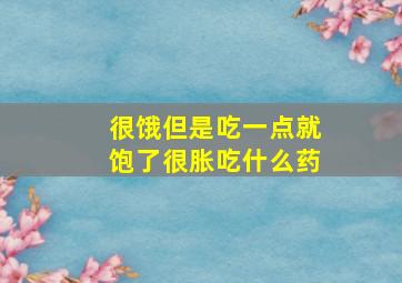 很饿但是吃一点就饱了很胀吃什么药