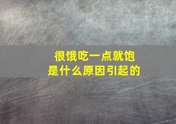 很饿吃一点就饱是什么原因引起的