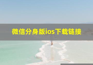 微信分身版ios下载链接