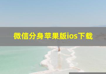 微信分身苹果版ios下载