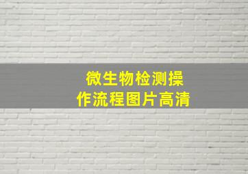 微生物检测操作流程图片高清