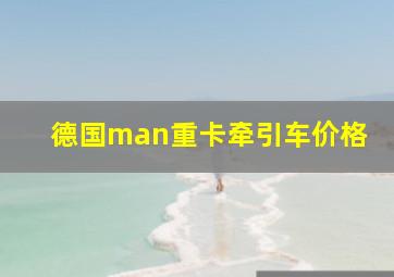 德国man重卡牵引车价格