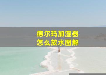 德尔玛加湿器怎么放水图解