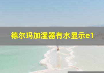 德尔玛加湿器有水显示e1