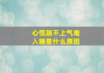 心慌踹不上气难入睡是什么原因