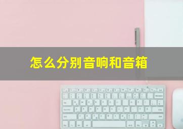 怎么分别音响和音箱