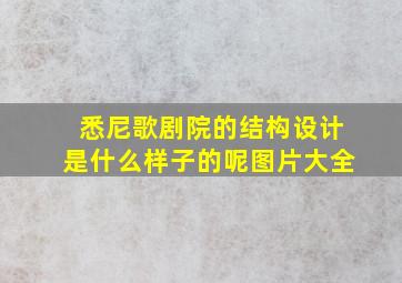 悉尼歌剧院的结构设计是什么样子的呢图片大全