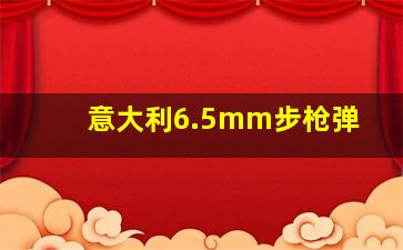 意大利6.5mm步枪弹