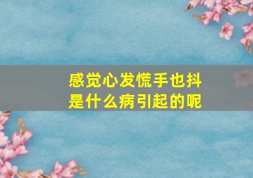 感觉心发慌手也抖是什么病引起的呢