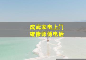 成武家电上门维修师傅电话