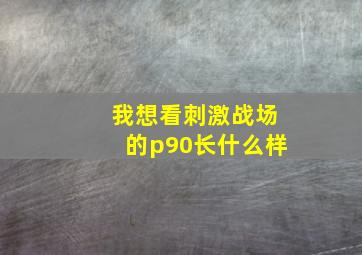 我想看刺激战场的p90长什么样