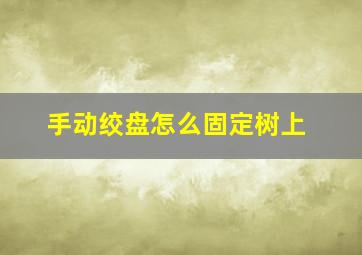 手动绞盘怎么固定树上