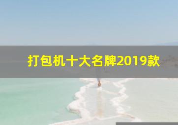 打包机十大名牌2019款