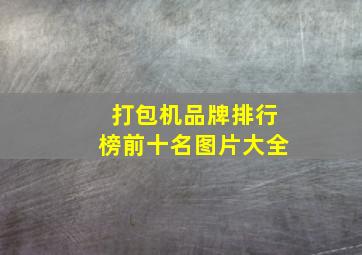 打包机品牌排行榜前十名图片大全