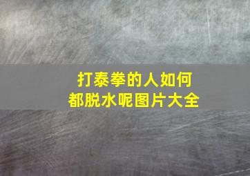 打泰拳的人如何都脱水呢图片大全