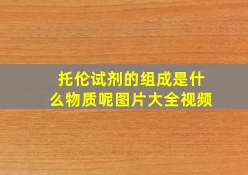 托伦试剂的组成是什么物质呢图片大全视频