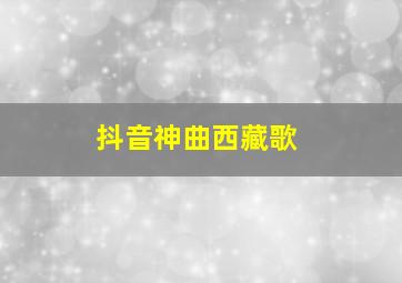 抖音神曲西藏歌