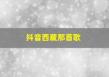 抖音西藏那首歌