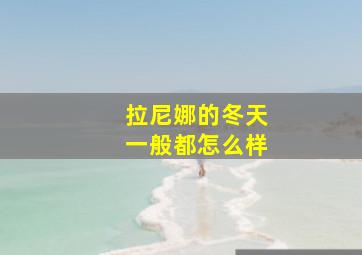 拉尼娜的冬天一般都怎么样