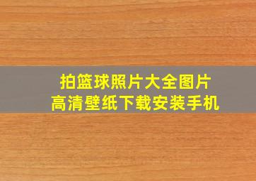 拍篮球照片大全图片高清壁纸下载安装手机