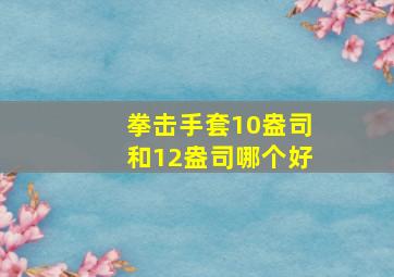 拳击手套10盎司和12盎司哪个好