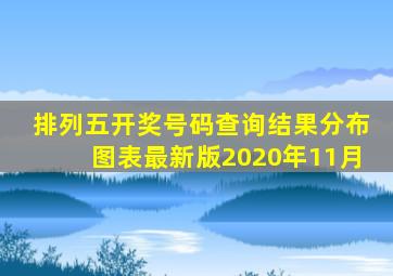 排列五开奖号码查询结果分布图表最新版2020年11月