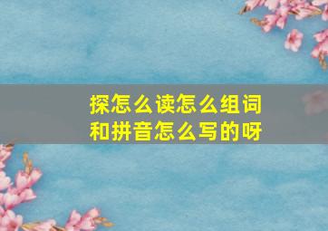 探怎么读怎么组词和拼音怎么写的呀