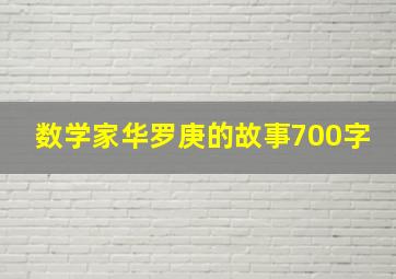 数学家华罗庚的故事700字