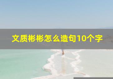 文质彬彬怎么造句10个字