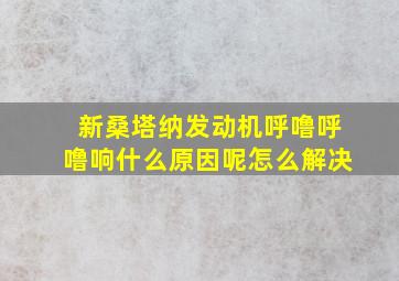 新桑塔纳发动机呼噜呼噜响什么原因呢怎么解决