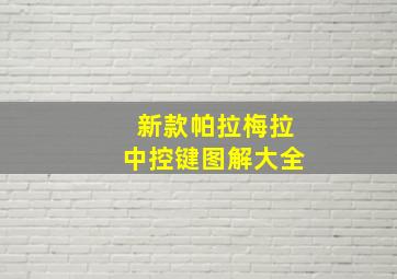 新款帕拉梅拉中控键图解大全