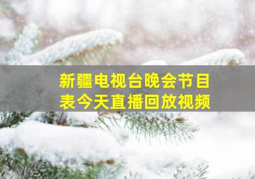 新疆电视台晚会节目表今天直播回放视频