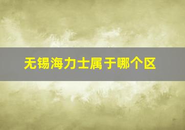 无锡海力士属于哪个区