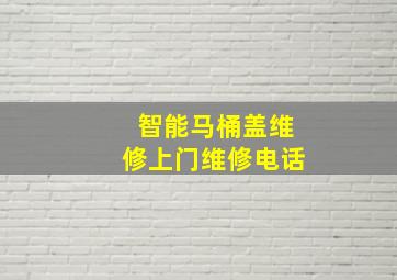 智能马桶盖维修上门维修电话