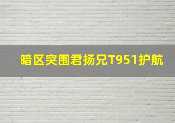 暗区突围君扬兄T951护航