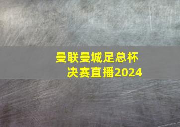 曼联曼城足总杯决赛直播2024