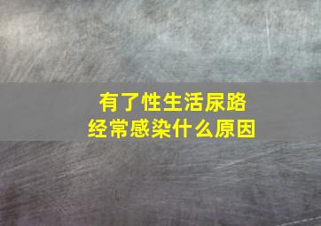 有了性生活尿路经常感染什么原因