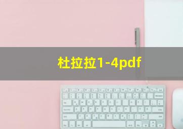 杜拉拉1-4pdf