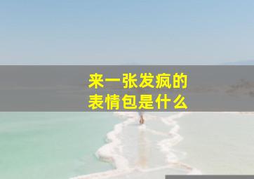 来一张发疯的表情包是什么